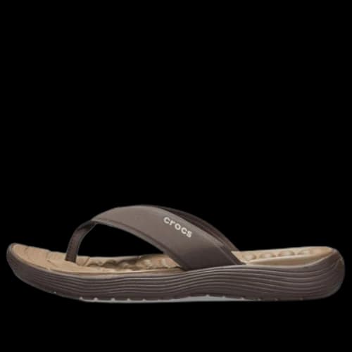 Crocs Reviva Flip Flops 'Brown Espresso'