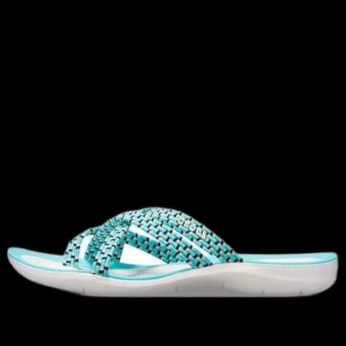 Crocs Knitted Flip-Flops Blue White (Women's)