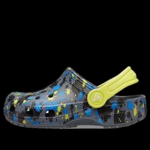 (GS) Crocs Classic Printed Clogs 'Charcoal Citrus Croslite'