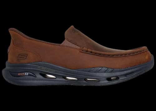 Skechers Slip-ins Relaxed Fit Arch Fit Orvan Glide Moc Brown