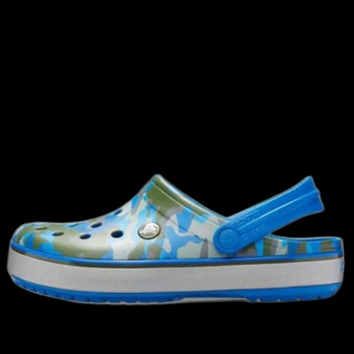 Crocs Crocband Printed Sandals Blue Camouflage Unisex