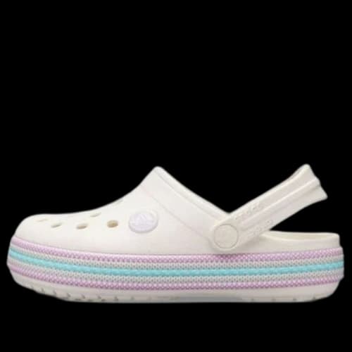 (GS) Crocs Crocband Sport Cord Clogs 'White'