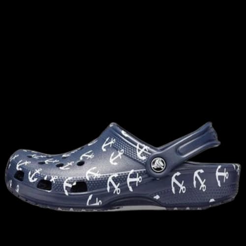 Crocs Classic Clog Printing Sandals Deep Blue