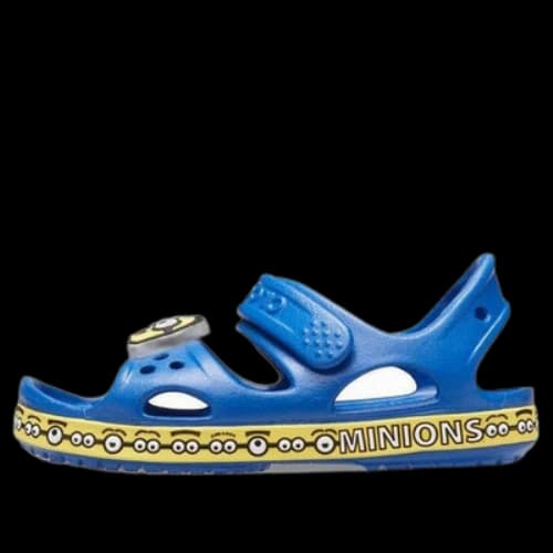 (GS) Crocs Crocband Minion Sandals 'Blue Yellow'