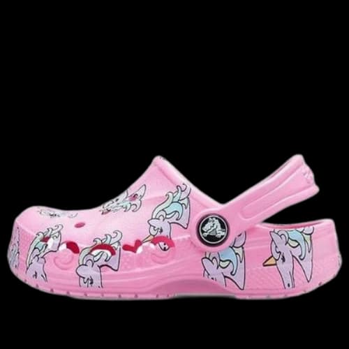 (GS) Crocs Baya Seasonal Printed Clogs 'Pink White'