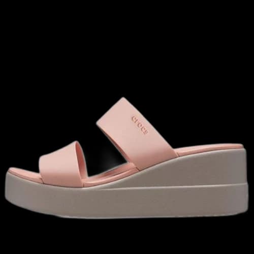 Crocs Brooklyn Lightweight Pale Pink Sandals (Women's)