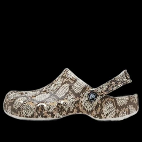 Crocs Baya Seasonal Printed Clogs 'Oyster Mushroom'
