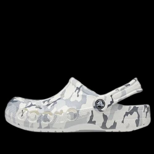Crocs Unisex Bayaband Sandals - White Camo 'Gray White'