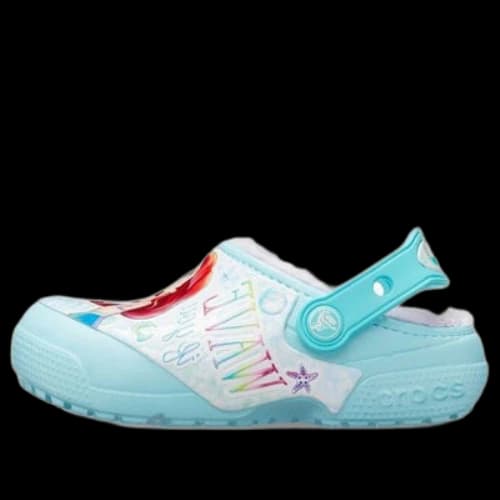 (GS) Crocs Fun Lab Disney Little Mermaid Clogs 'Sky Blue White'