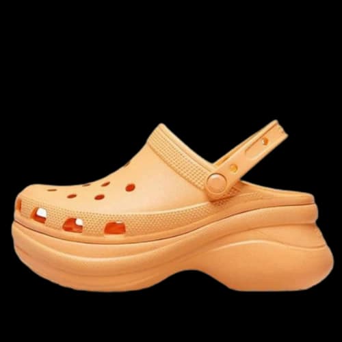 Crocs Classic Clog Retro Crocs Thick Sole Orange Small Whale Sandals (Women's)