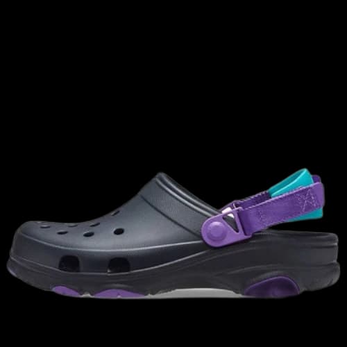 Crocs Classic Clog Black Purple Sandals 'Black Purple'