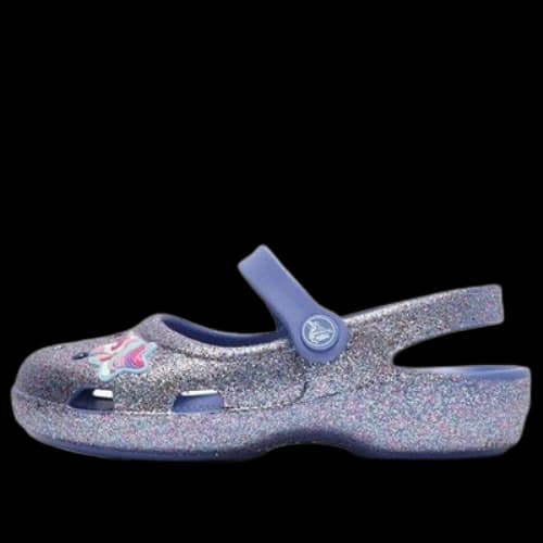 (PS) Crocs Outdoor Flat Heel Shiny Sports Blue Sandals
