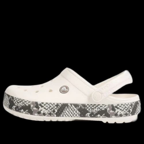 Crocs Crocband Snake Print Clogs 'White Black'