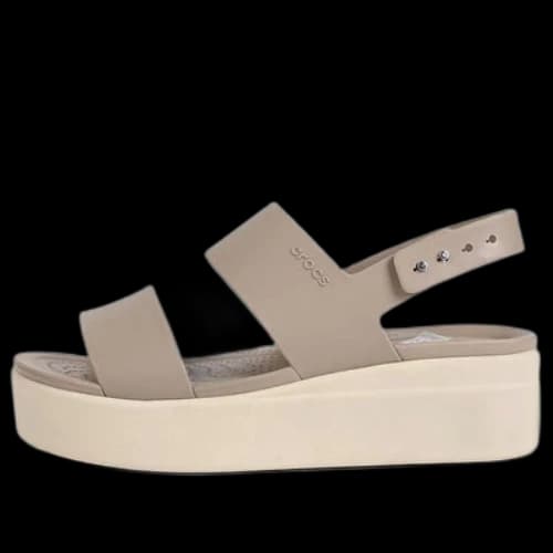 Crocs Brooklyn Thick Sole Sandals Gray (Women's)