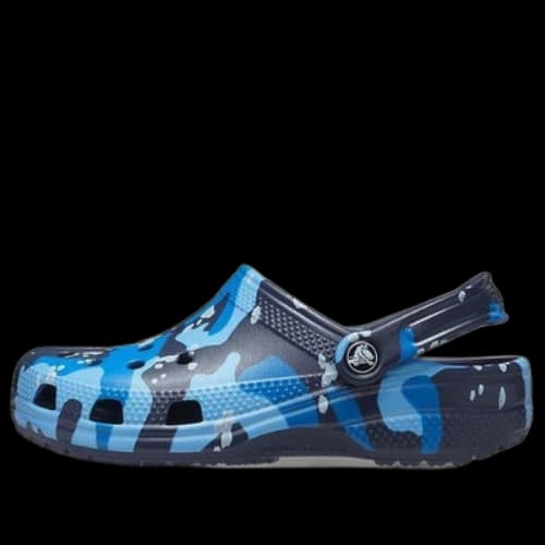 Crocs Classic Printed Camo Clogs 'Blue Navy'