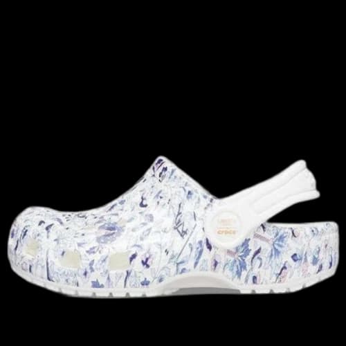(GS) Crocs x Liberty London Classic Clogs 'White Blue'