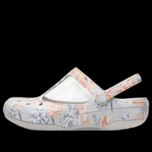 Crocs White Flowers Sandals (Women's)