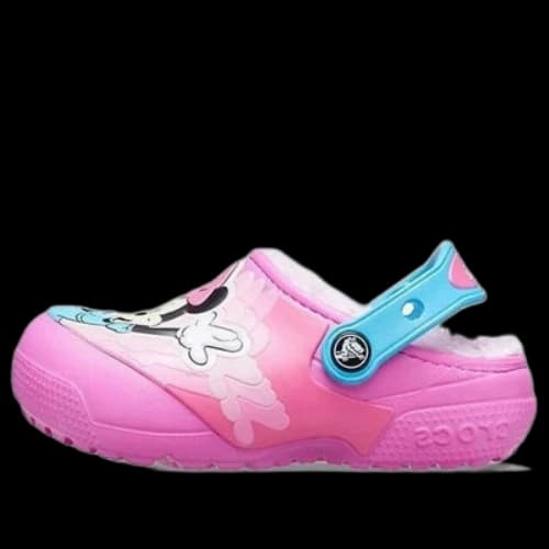 (GS) Crocs Fun Lab Disney Minnie Lined Clogs 'Pink Blue'