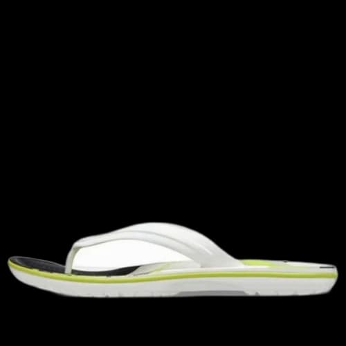 Crocs Crocband Flip Flops 'White Green Black'