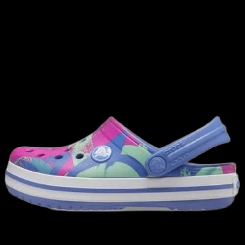 (GS) Crocs Crocband Graphic Clogs 'Blue Pink Green'