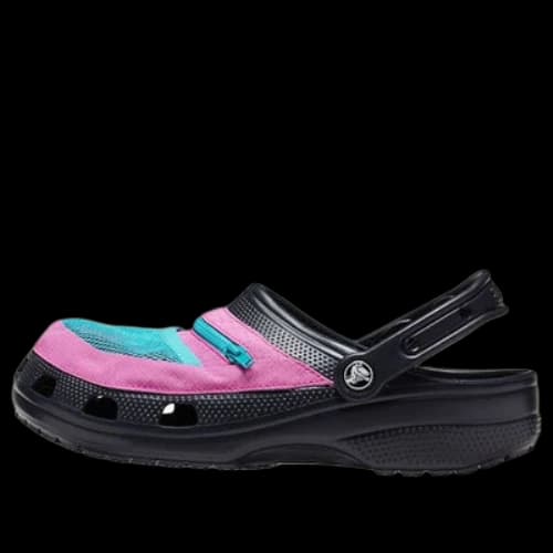 Crocs Classic Clog Pocket Sandals Black Pink