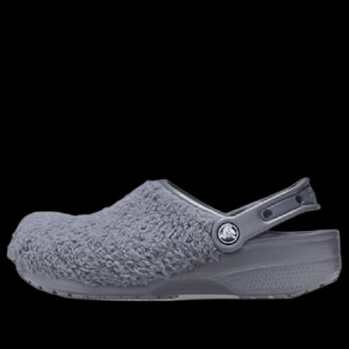 Crocs Classic Fuzz Mania Clogs 'Slate Grey'