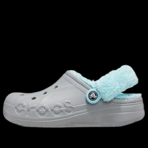 Crocs Classic clog Stay Warm Fleece Lined Shoe Unisex Gray Blue