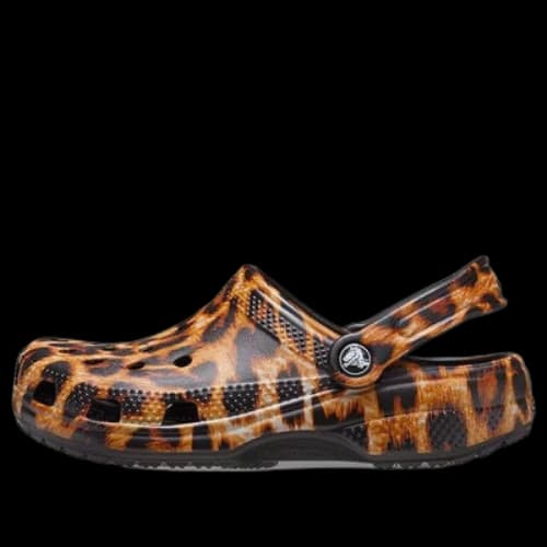 Crocs Classic clog animal Printing Beach Casual Sandals Leopard print (Women's)
