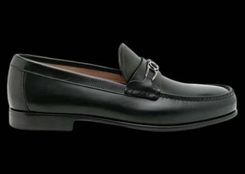 Ferragamo Mathias Ornament Slip-On Black