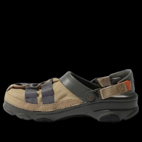Crocs x Beams Fishing Vest Classic Clogs 'Tan Dusty Olive'