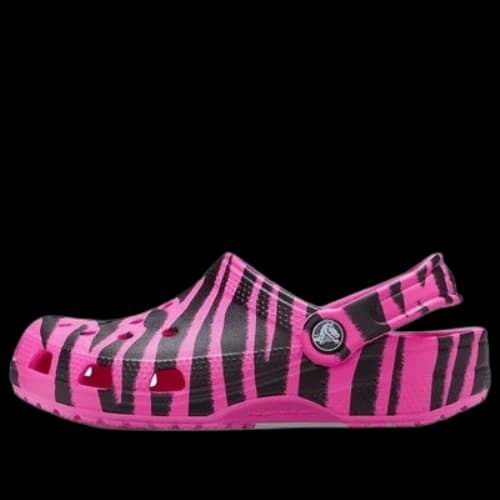 (GS) Crocs Classic Out of This World Clogs 'Electric Pink Black'