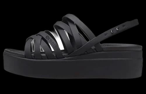 Crocs Brooklyn Strappy Black Sandals (Women's)