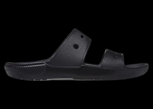 Crocs Classic Double Band Slide Sandals Black