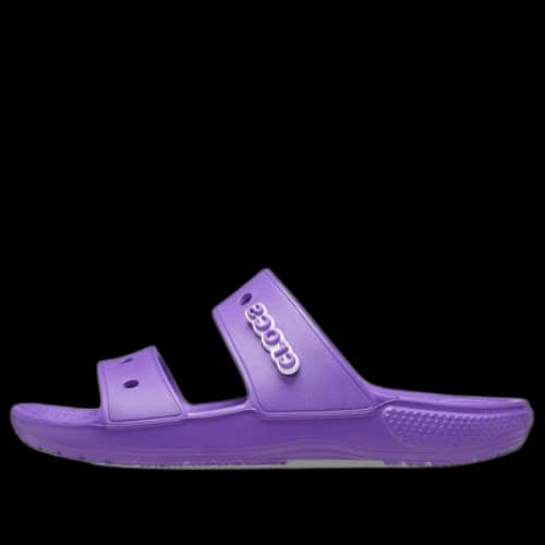 Crocs Classic Soft Sole Cozy Flat Heel Sports Slippers Unisex Purple