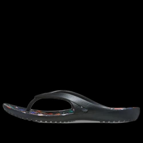 Crocs Kadee 2 Printed Flip Minimalistic Casual Flip-Flops Black (Women's)