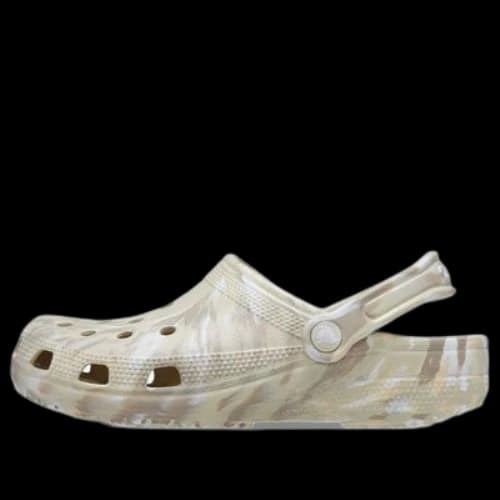 Crocs Classic Marbled Clog 'Bone & Multi'