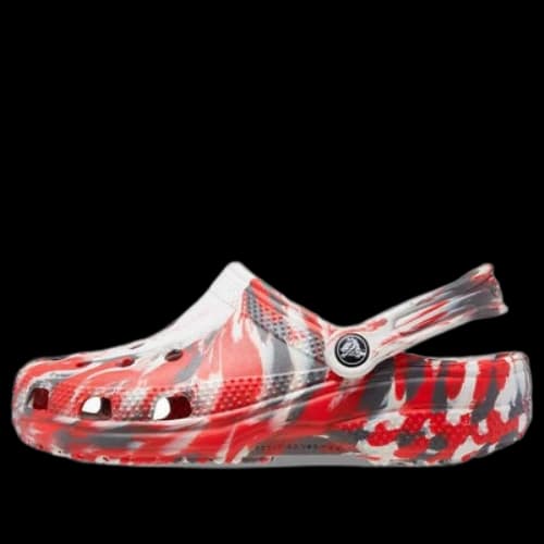 Crocs Classic Clog Marble Beach Sports Unisex Red White Sandals 'Red White'
