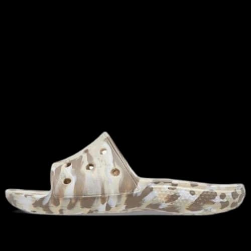 Crocs Classic Marbled Sandals 'White Brown'