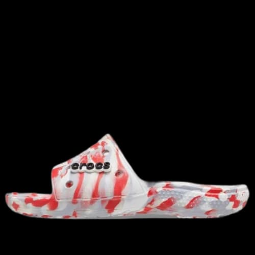 Crocs Classic Clog Marble Beach Unisex Red White Slippers 'Red White'