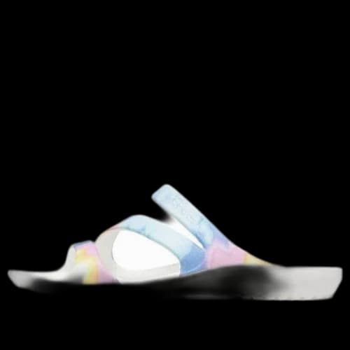Crocs Swiftwater Crocs Casual Multi-Color Tie Dye Sandals 'White' (Women's)