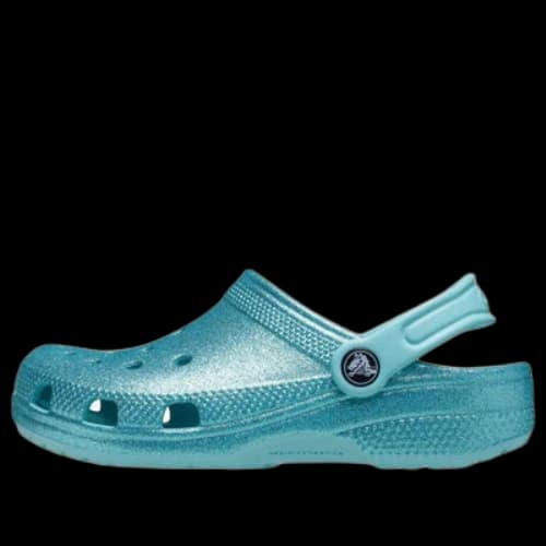(GS) Crocs Classic Glitter Clog 'Blue Teal'
