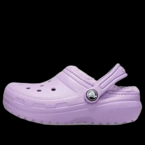 (TD) Crocs Classic Lined Clogs 'Purple'