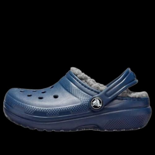 (GS) Crocs Classic Lined Glitter Clog 'Blue'