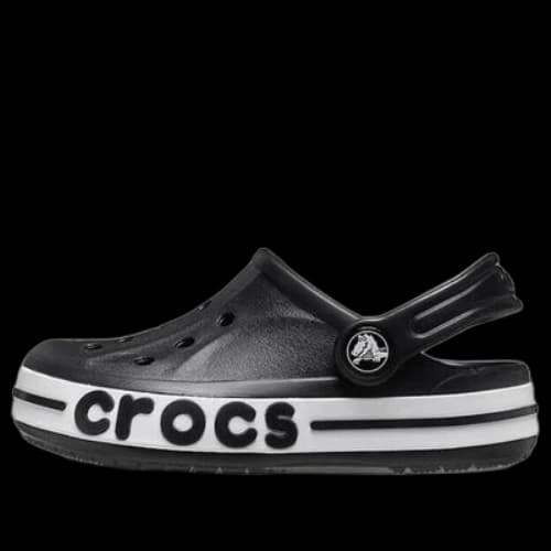 (TD) Crocs Bayaband Clogs 'black White'