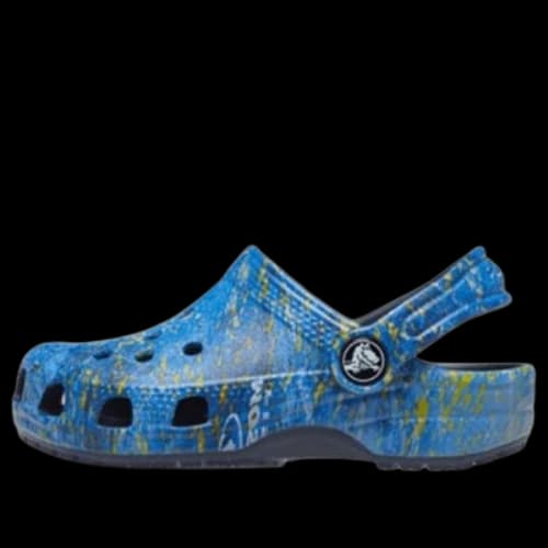 (GS) Crocs Classic Mossy Oak Coastal Clogs 'Blue'