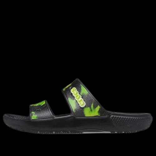Crocs Soft Sole Shoe Black Green Unisex 'Black Green'