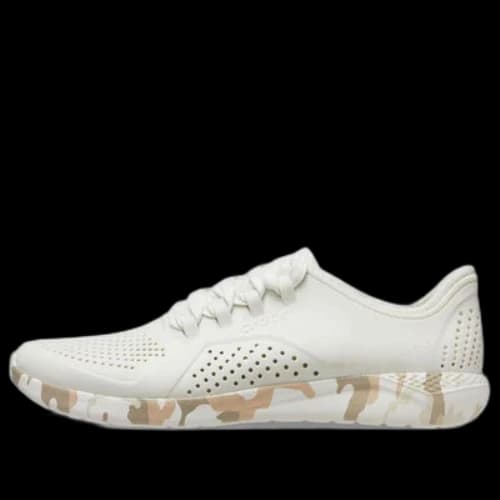 Crocs LiteRide Printed Camo Pacer Sneakers 'White Tan'