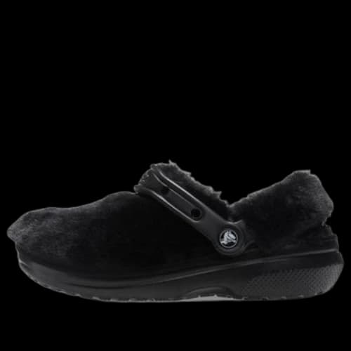 Crocs Classic Fur Sure Slip On Clogs 'Black'