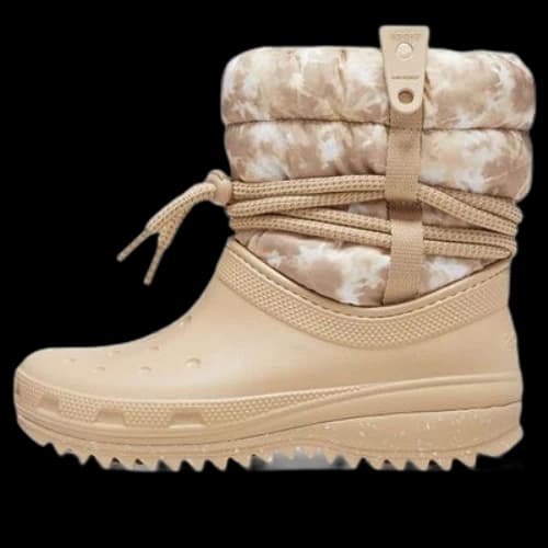 Crocs Classic Neo Puff Luxe Boots 'Beige White' (Women's)