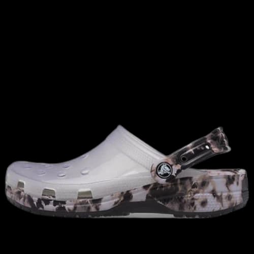 Crocs Classic Bleach Clogs 'Translucent Black White'